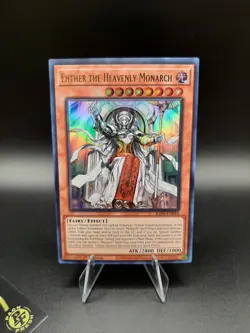 Yu-Gi-Oh! Ehther The Heavenly Monarch RA04-EN018 Ultra Rare 1st Ed NM - Image 1