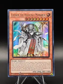 Yu-Gi-Oh! Ehther The Heavenly Monarch RA04-EN018 Ultra Rare 1st Ed NM - Image 2
