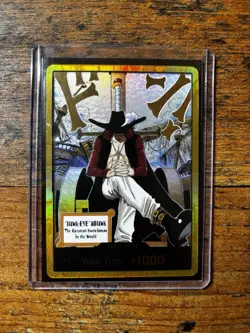 One Piece TCG Gold Dracule Mihawk DON!! OP14 THE AZURE SEA'S Card Game CCG Eng - Image 1