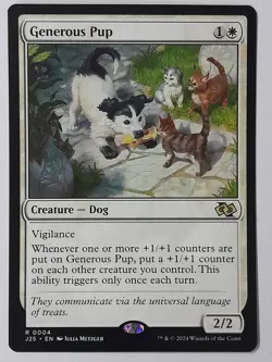 Generous Pup - NM Near Mint - J25 Foundations Jumpstart - MTG Magic Card - Image 1