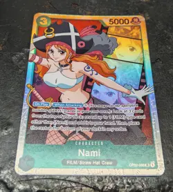 One Piece Card Game Nami OP02-036 SR Foil Paramount War English MINT FREE SHIP - Image 1