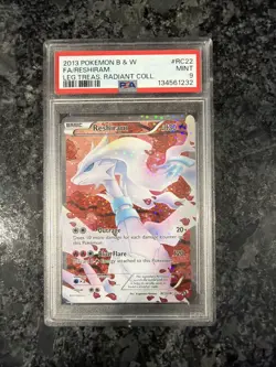 Reshiram Full Art RC22 Legendary Treasures Radiant Collection Holo Pokemon PSA 9 - Image 1