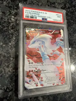 Reshiram Full Art RC22 Legendary Treasures Radiant Collection Holo Pokemon PSA 9 - Image 2