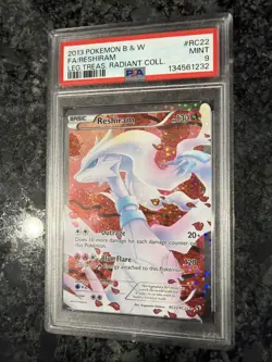 Reshiram Full Art RC22 Legendary Treasures Radiant Collection Holo Pokemon PSA 9 - Image 4