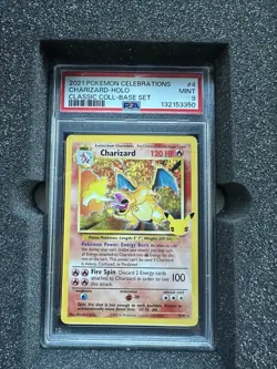Pokemon TCG Charizard Holo Rare Card Celebrations Classic Collection 4/102 PSA 9 - Image 1
