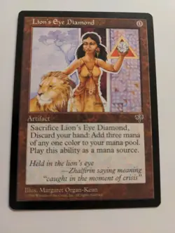 Lion's Eye Diamond Mirage Rare *actual pic* MTG (#1) - Image 1