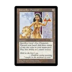 WOTC MtG Mirage Lion's Eye Diamond (R) EX - Image 1