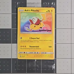 SEALED Ash’s Pikachu TCG SM108 2017 Promo Card Pokemon "I Choose You" Clean - Image 5