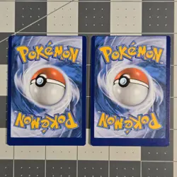 Porygon 2 And Lucky Energy Misaligned Back Error Misprint Pokemon Cards Chilling - Image 1