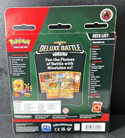 Pokemon TCG Ninetales ex Deluxe Battle Deck 60 Cards Playmat Deck Box Coin Foil - Image 2