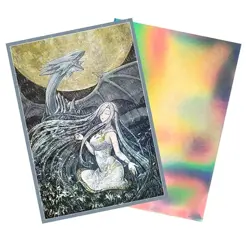 NEW Anime Glass YuGiOh! Maiden with Eyes of Blue Holo Foil Card Sleeves 50 count - Image 3