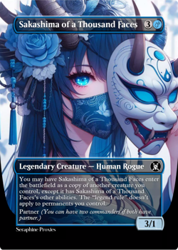 Sakashima of a Thousand Faces - High Quality Altered Art Custom Cards - Image 1