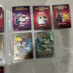 Minecraft Dungeons Arcade Cards Lot Of 14 Foil Valorie Kleptomaniac Soul Fists + - Image 3