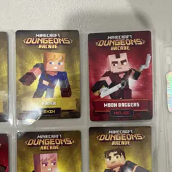 Minecraft Dungeons Arcade Cards Lot Of 14 Foil Valorie Kleptomaniac Soul Fists + - Image 5