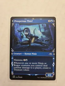 Prosperous Thief (Showcase) - Kamigawa: Neon Dynasty - LP - Uncommon - Creature - Image 1