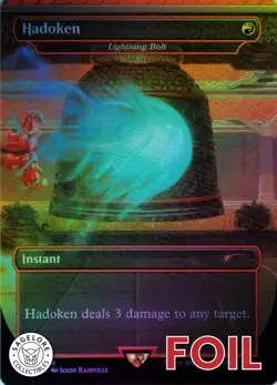 MTG Hadoken - Lightning Bolt (675) | NM Foil | Secret Lair Street Fighter {SLD} - Image 1