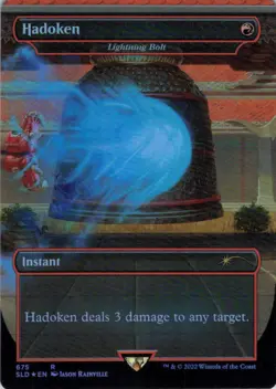 MTG Hadoken - Lightning Bolt (675) | NM Foil | Secret Lair Street Fighter {SLD} - Image 2