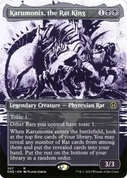 Karumonix, the Rat King - Foil Extended Art Showcase ONE NM MTG - Image 1