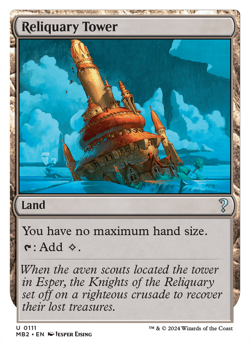 Reliquary Tower (White Border) [Mystery Booster 2] Magic MTG - Image 1
