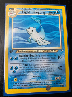 Pokemon Neo Destiny Non-Holo 1st Edition Light Dewgong 45/105 EX/LP - Image 1