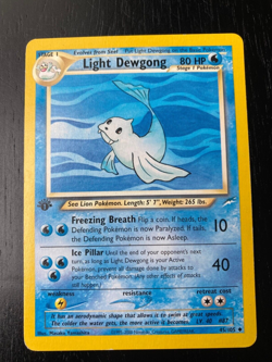 Pokemon Neo Destiny Non-Holo 1st Edition Light Dewgong 45/105 EX/LP - Image 2
