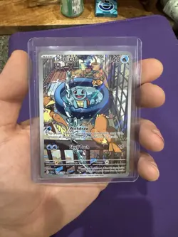Pokemon TCG Squirtle Stellar Crown Illustration Rare 148/142 Near Mint - Image 1
