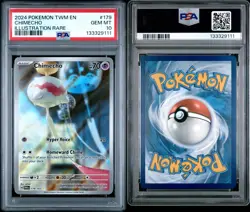 2024 Pokemon SV Twilight Masquerade TWM EN Chimecho #179/167 PSA 10 - Image 2