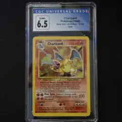 1999 POKEMON BASE SET #4 CHARIZARD HOLO CGC 6.5 - Image 1