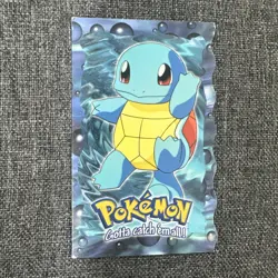 1999 Topps Pokemon Movie Edition #07 Squirtle Evolution Die-Cut #7 Blue Logo - Image 1