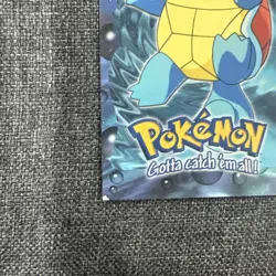 1999 Topps Pokemon Movie Edition #07 Squirtle Evolution Die-Cut #7 Blue Logo - Image 5