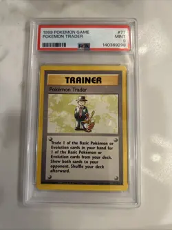 1999 Pokemon Game Pokemon Trader No.77 PSA 9 Mint - Image 1