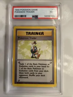1999 Pokemon Game Pokemon Trader No.77 PSA 9 Mint - Image 2