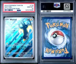 Wattrel IR 178/167 Twilight Masquerade Holo Pokemon PSA 10 - Image 2