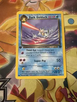 Pokemon TCG Dark Golduck Team Rocket 37/82 Regular 1st Edition NM - Image 1