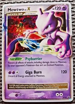 2008 Pokemon Black Star Promo #DP28 Mewtwo LV.X Holo MP - Image 1
