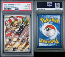 PSA 10 Gem Mint Archaludon Illustration Rare 155/142 Stellar Crown Pokemon TCG - Image 2