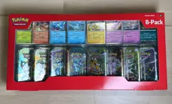 Pokemon TCG: Prismatic Evolutions 8-Pack Mini-Tin Set |Costco| Sealed - Image 1