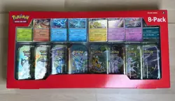 Pokemon TCG: Prismatic Evolutions 8-Pack Mini-Tin Set |Costco| Sealed - Image 1