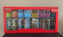 Pokemon TCG: Prismatic Evolutions 8-Pack Mini-Tin Set |Costco| Sealed - Image 1