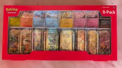 Pokemon TCG: Prismatic Evolutions 8-Pack Mini-Tin Set |Costco| Sealed - 🔥 - Image 1