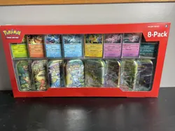 Pokemon TCG Prismatic Evolutions Costco 8 Pack Mini Tins Set + Promos New Sealed - Image 1