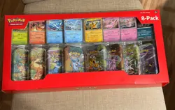 Pokemon TCG Prismatic Evolutions Costco 8 Pack Mini Tins Set + Promos - Sealed - Image 1