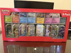 Pokemon TCG Prismatic Evolutions Costco 8 Pack Mini Tins Set + Promos New Sealed - Image 1