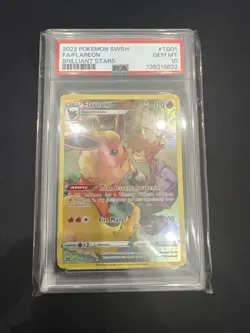 Pokemon Sword & Shield Brilliant Stars Flareon Trainer Gallery TG01/TG30 PSA 10 - Image 1