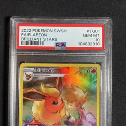 Flareon TG01/TG30 Pokemon Sword & Shield Brilliant Stars Trainer Gallery PSA 10 - Image 3