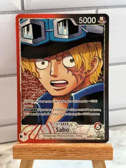 One Piece TCG OP13-004 Sabo Alt Art Leader AA Card Game CCG English - Image 1