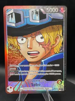 One Piece TCG OP13-004 Sabo Alt Art Leader AA Card Game CCG English - Image 1