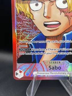 One Piece TCG OP13-004 Sabo Alt Art Leader AA Card Game CCG English - Image 5
