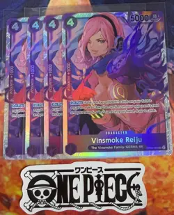 4x One Piece OP06-069 SR Vinsmoke Reiju - English - TCG - Playset - Foil - NM/M - Image 1