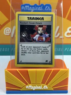 Rocket's Sneak Attack #16 Holo Rare Pokemon TCG 2000 Team Rocket Unlimited MP - Image 1